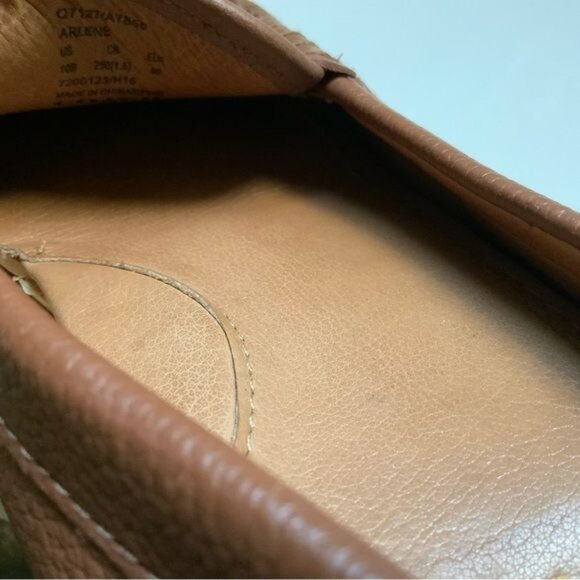 *COACH 'ARLENE' Classic Brown Loafer Logo Horsebit Flats - Picture 7 of 12